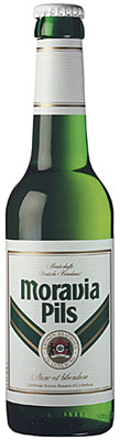 Das Bier Moravia Pils wird hier als Produktbild gezeigt.