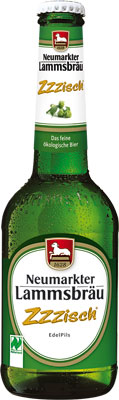 Das Bier Neumarkter Lammsbräu Zzzisch® Edelpils wird hier als Produktbild gezeigt.