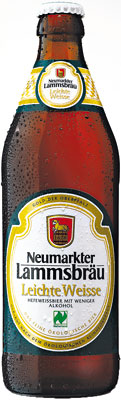 Das Bier Neumarkter Lammsbräu Leichte Weisse wird hier als Produktbild gezeigt.