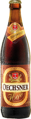 Das Bier Oechsner Hefe Hefeweizen Dunkel wird hier als Produktbild gezeigt.