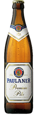 Das Bier Paulaner Premium Pils wird hier als Produktbild gezeigt.