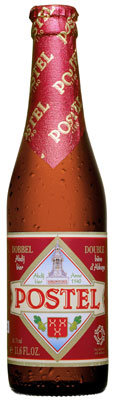 Das Bier Postel Dubbel wird hier als Produktbild gezeigt.