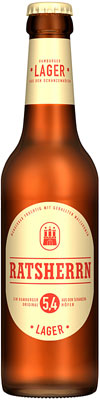 Das Bier Ratsherrn Lager wird hier als Produktbild gezeigt.