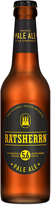 Das Bier Ratsherrn Pale Ale wird hier als Produktbild gezeigt.