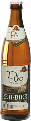 Das Bier Reh-Bier Pils wird hier als Produktbild gezeigt.