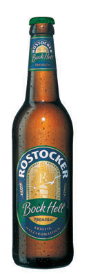 Das Bier Rostocker Bock Hell wird hier als Produktbild gezeigt.