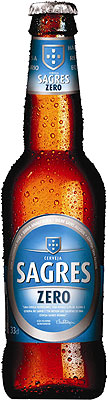 Das Bier Sagres Zero wird hier als Produktbild gezeigt.