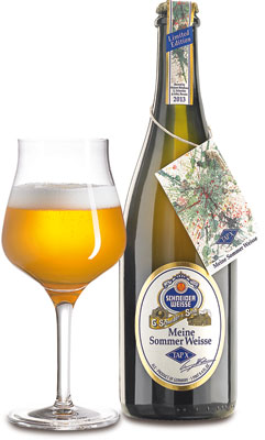 Das Bier Schneider Weisse TapX Meine Sommer Weisse wird hier als Produktbild gezeigt.