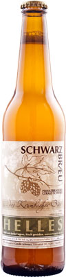 Das Bier Schwarzbraeu Helles wird hier als Produktbild gezeigt.