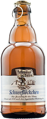 Das Bier Schwarzbräu Schneeflöckchen wird hier als Produktbild gezeigt.