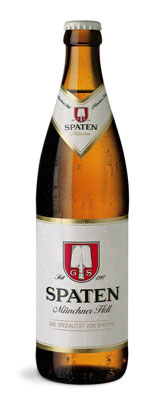 Das Bier Spaten Münchner Hell wird hier als Produktbild gezeigt.