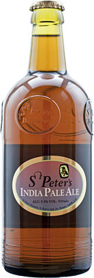 Das Bier St. Peter's India Pale Ale wird hier als Produktbild gezeigt.