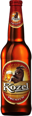 Das Bier Velkopopovický Kozel Premium wird hier als Produktbild gezeigt.