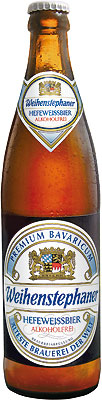 Das Bier Weihenstephan Hefeweissbier Alkoholfrei wird hier als Produktbild gezeigt.