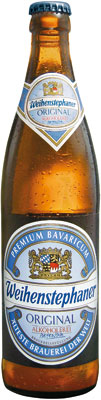 Das Bier Weihenstephan Original Alkoholfrei wird hier als Produktbild gezeigt.