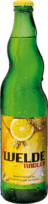 Das Bier Welde Radler wird hier als Produktbild gezeigt.