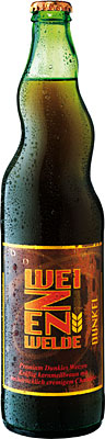 Das Bier Welde Weizen Dunkel wird hier als Produktbild gezeigt.