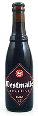 Das Bier Westmalle Trappist Dubbel wird hier als Produktbild gezeigt.