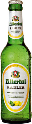 Das Bier Zillertal Radler wird hier als Produktbild gezeigt.