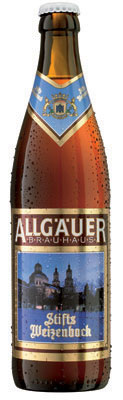 Das Bier Allgäuer Brauhaus Stiftsweizenbock wird hier als Produktbild gezeigt.