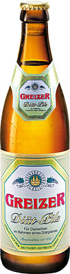 Das Bier Greizer Diät-Pils wird hier als Produktbild gezeigt.