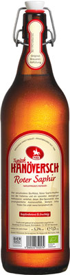 Das Bier Hanöversch Roter Saphir wird hier als Produktbild gezeigt.
