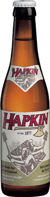 Das Bier Hapkin wird hier als Produktbild gezeigt.
