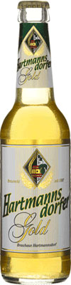 Das Bier Hartmannsdorfer Gold Hell wird hier als Produktbild gezeigt.
