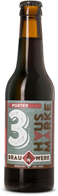 Das Bier Brauwerk Hausmarke 3  Porter wird hier als Produktbild gezeigt.