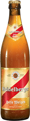 Das Bier Heidelberger Hefe Weizen Hell wird hier als Produktbild gezeigt.