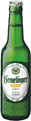 Das Bier Hemelinger Pils wird hier als Produktbild gezeigt.