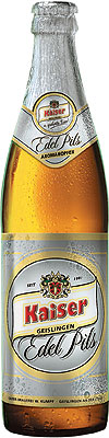 Das Bier Kaiser Edel-Pils wird hier als Produktbild gezeigt.
