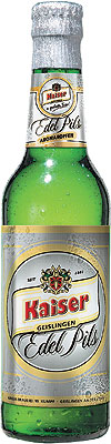 Das Bier Kaiser Edel-Pils wird hier als Produktbild gezeigt.