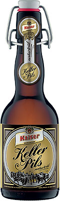 Das Bier Kaiser Keller-Pils wird hier als Produktbild gezeigt.