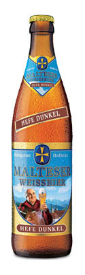 Das Bier Malteser Weissbier Hefe Dunkel wird hier als Produktbild gezeigt.
