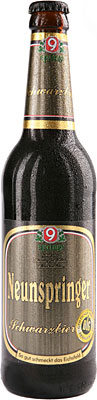 Das Bier Neunspringer Schwarzbier wird hier als Produktbild gezeigt.