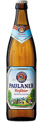 Das Bier Paulaner Weißbier Kristallklar wird hier als Produktbild gezeigt.