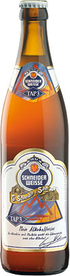 Das Bier Schneider Weisse Tap 3 Mein Alkoholfreies wird hier als Produktbild gezeigt.