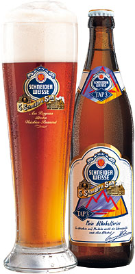 Das Bier Schneider Weisse Tap 3 Mein Alkoholfreies wird hier als Produktbild gezeigt.