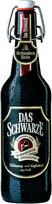 Das Bier Schwaben Bräu Das Schwarze wird hier als Produktbild gezeigt.