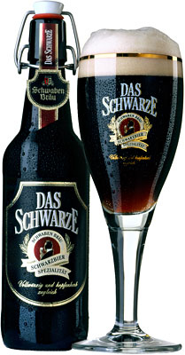 Das Bier Schwaben Bräu Das Schwarze wird hier als Produktbild gezeigt.