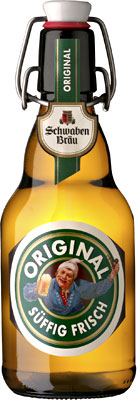 Das Bier Schwaben Bräu Original wird hier als Produktbild gezeigt.