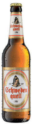 Das Bier Schwedenquell Pils wird hier als Produktbild gezeigt.