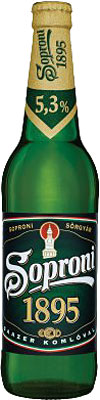 Das Bier Soproni 1895 wird hier als Produktbild gezeigt.