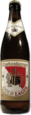 Das Bier Starkenberger Gold Lager wird hier als Produktbild gezeigt.