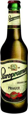 Das Bier Staropramen Granát wird hier als Produktbild gezeigt.