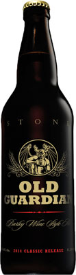 Das Bier Stone Old Guardian Barley Wine wird hier als Produktbild gezeigt.