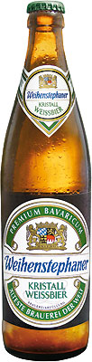Das Bier Weihenstephan Kristallweissbier wird hier als Produktbild gezeigt.