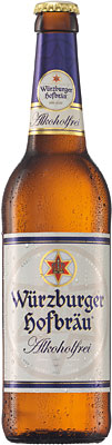Das Bier Würzburger Hofbräu Alkoholfrei wird hier als Produktbild gezeigt.